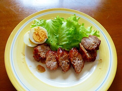 スペースパンで焼き豚ふう